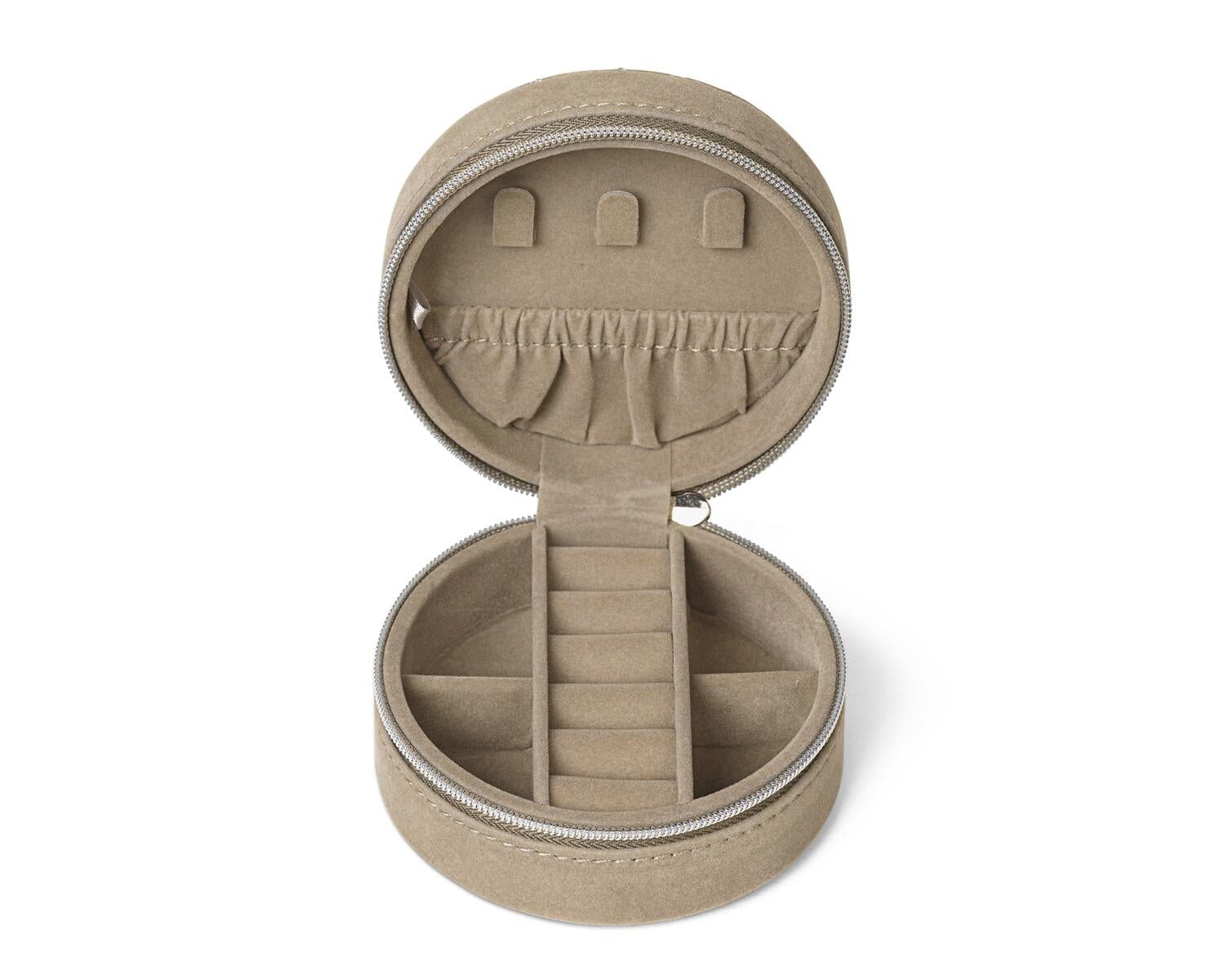 Z Q Zip Round smykkeskrin - Cobbelstone